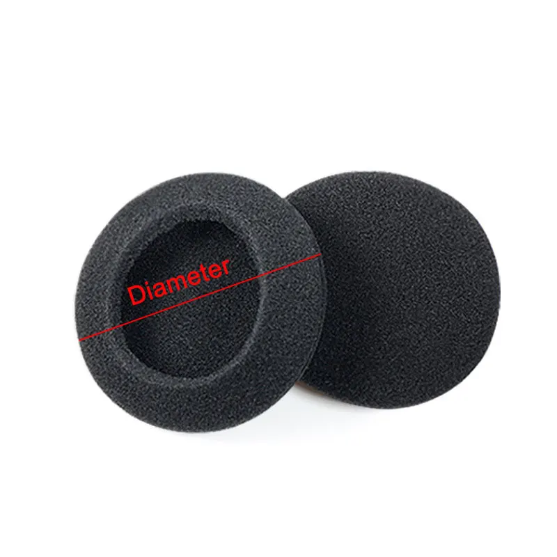 JCD 2pcs 18 25 30 35 40 45 50 55 60 65 70 75MM Headphone Replacement Foam Pad Ear Pad Sponge  Headset Cap Earphone Case - Image 3