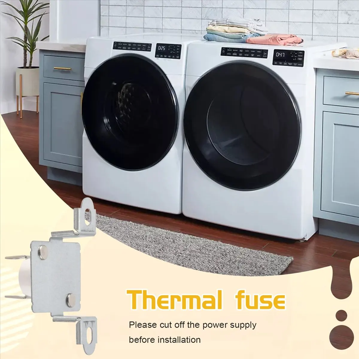 A78I 40113801 Dryer Thermal Fuse Replacement for Dryer WP40113801 AP6009129 PS11742274