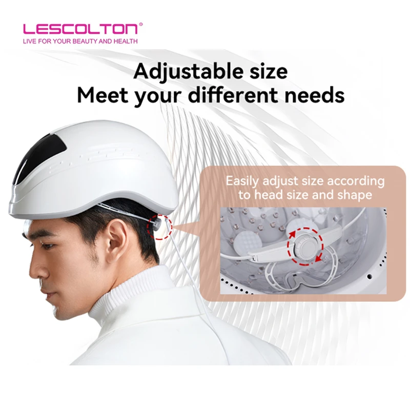 قبعة نمو الشعر مكافحة تساقط الشعر نمو الشعر خوذة الليزر قبعة إعادة نمو الشعر جهاز العلاج بالضوء علاج نمو الشعر آلة قبعة
