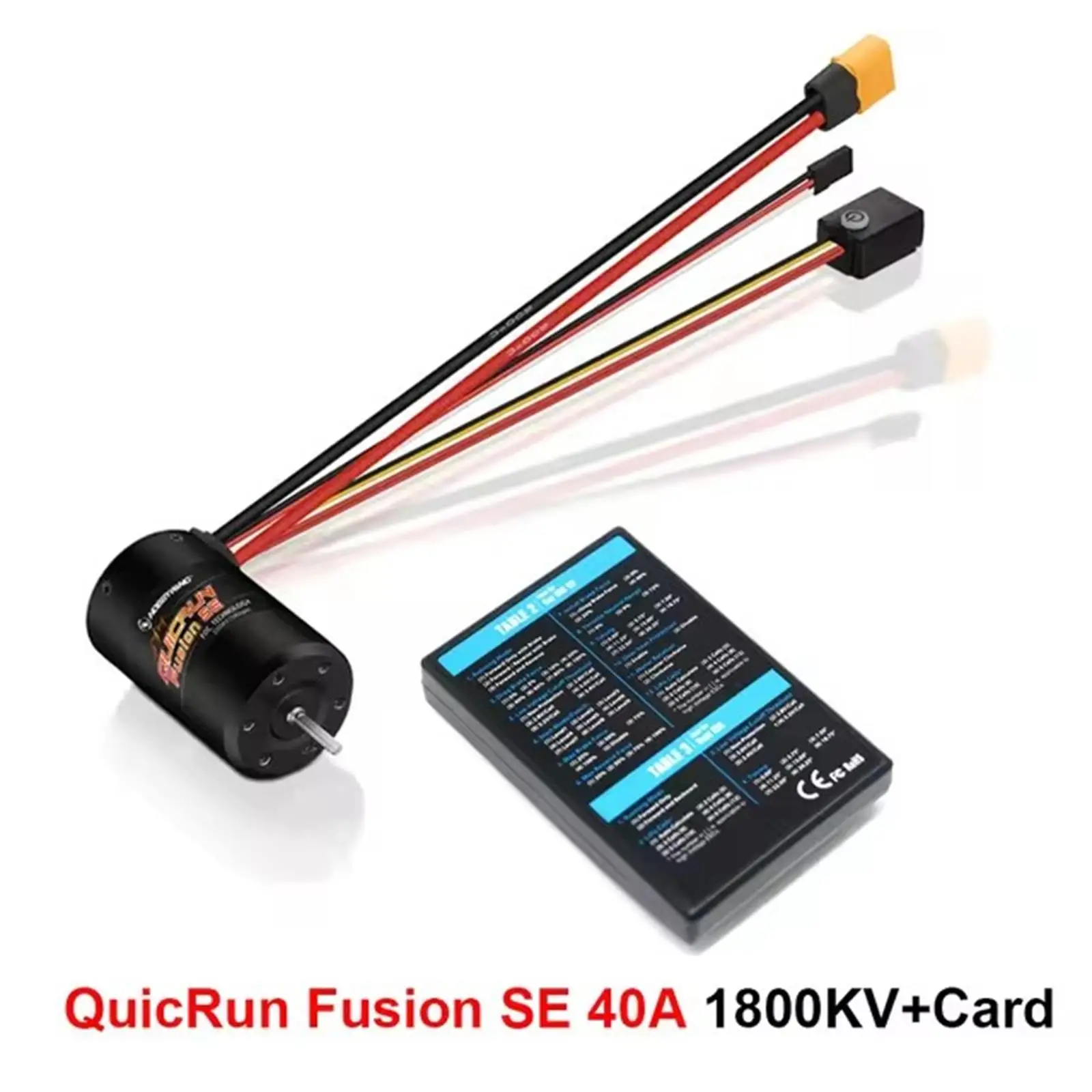 Hobbywing Quicrun Fusion Se 40a 1800KV 1200KV Combined Motor Esc+ Card For 1/10 1/8 RC Crawler Model Car Part