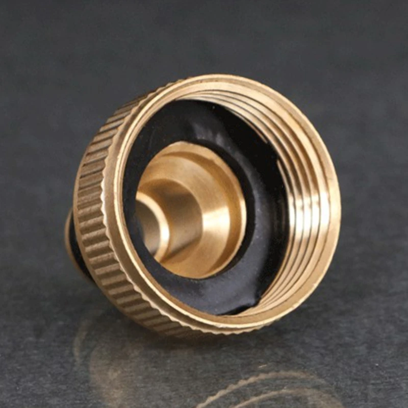 Brass Garden Water Adapter 1 Inch Thread Faucet Quick Connector Hose Water Guns