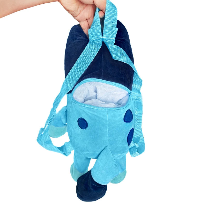Bluey Zaino in peluche Anime Periferico 45CM Kawaii Bingo Peluche Decorazione per bambole Borsa per snack Borsa per riporre regali per bambini
