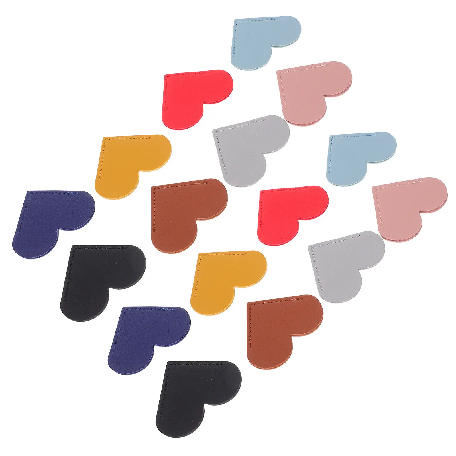 

16 шт. тонких закладок в форме сердца из ПУ для студентов и учителей