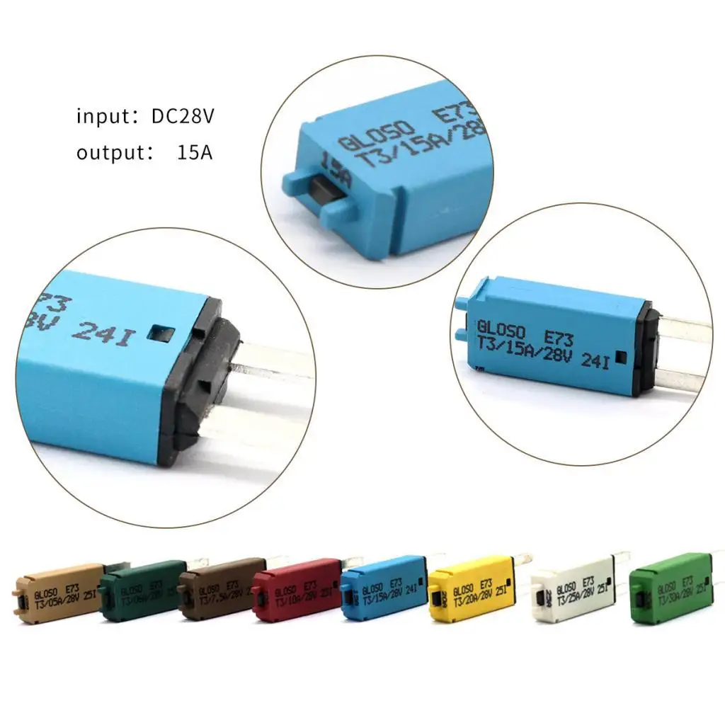 Auto Boat Resettable Small Blade Fuse 12V-24V Automotive  Breaker