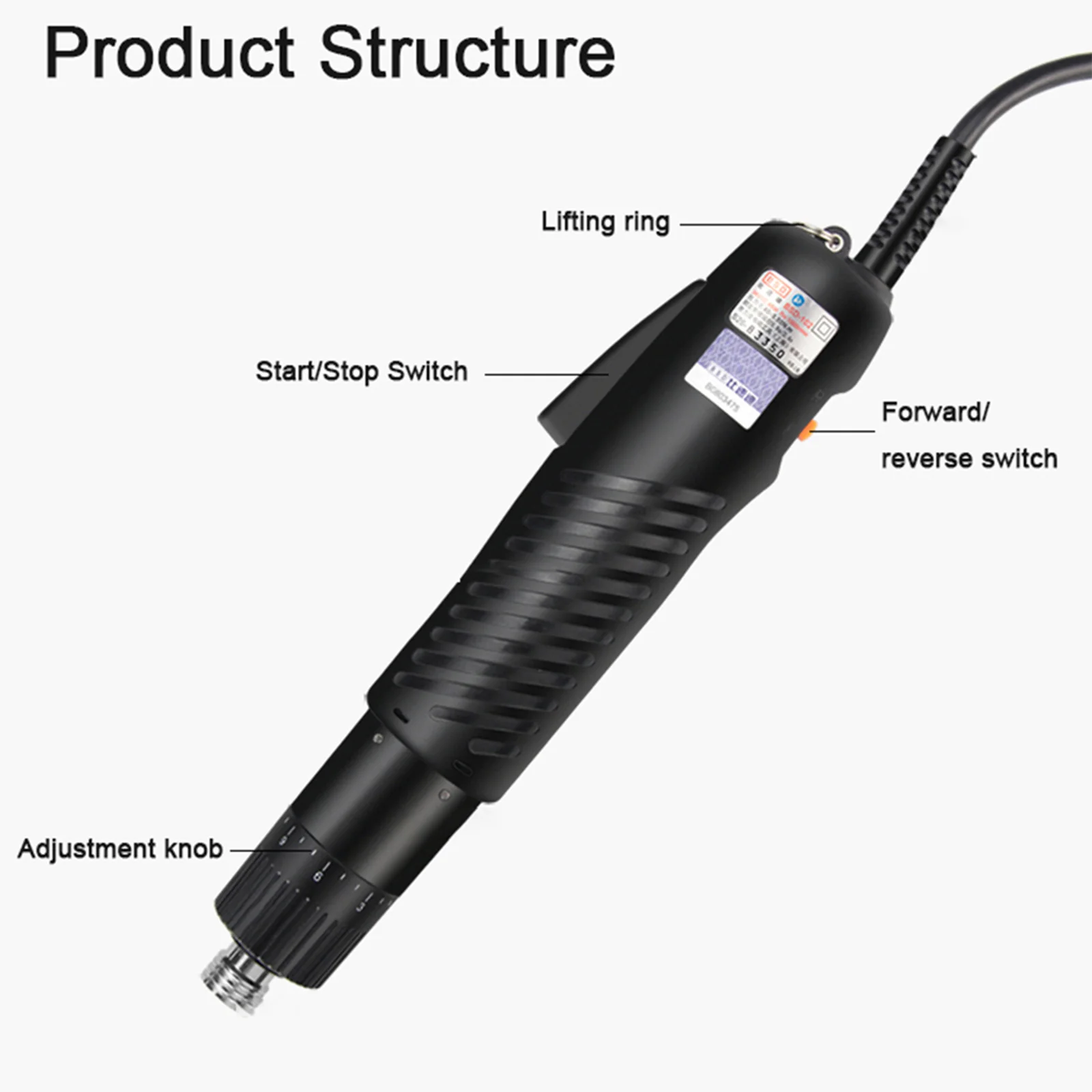 

BSD-101 220V DC Semi Automatic Power Screw Drivers Hand Drill Tools Small Straight Handle Industrial Electric Screwdriver