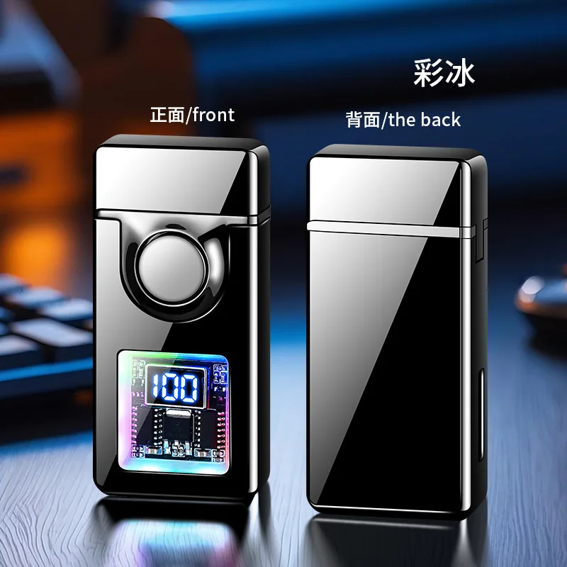 Sprachgesteuerte Zündung, Gasfeuerzeug, Farblicht, Batterieanzeige, offenes Feuer, schaltendes Jet Fire, kreative elektrische USB-Feuerzeuge