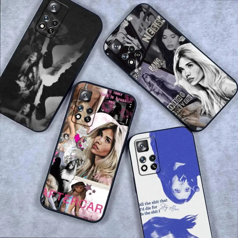 

Nessa Barrett Aftercare Phone Case For Samsung S 25,24,23,22,30,21,10,9,Ultra,Plus,Lite,FE,4,5G Black Soft Case