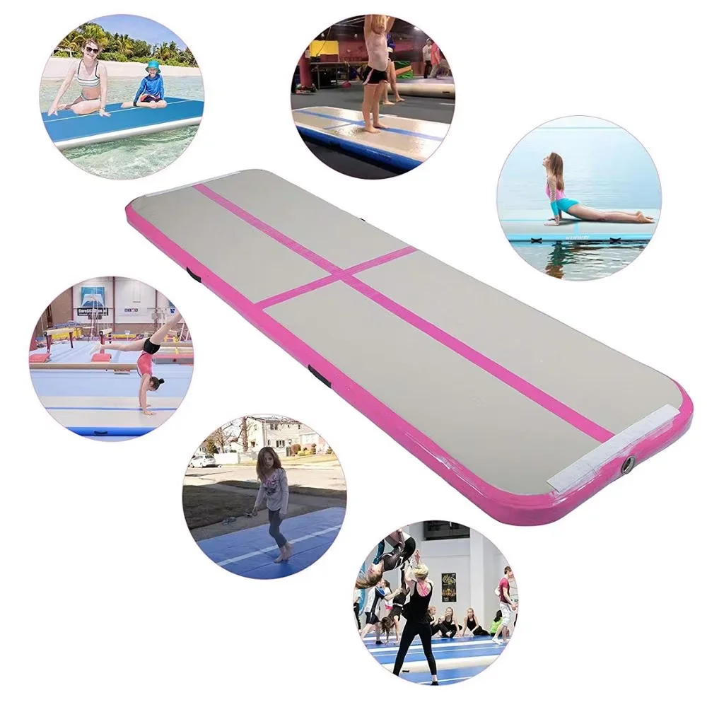 Matelas de gymnastique gonflable de voie de 6m 7m 8m, utilisation au sol pour le Yoga, lutte