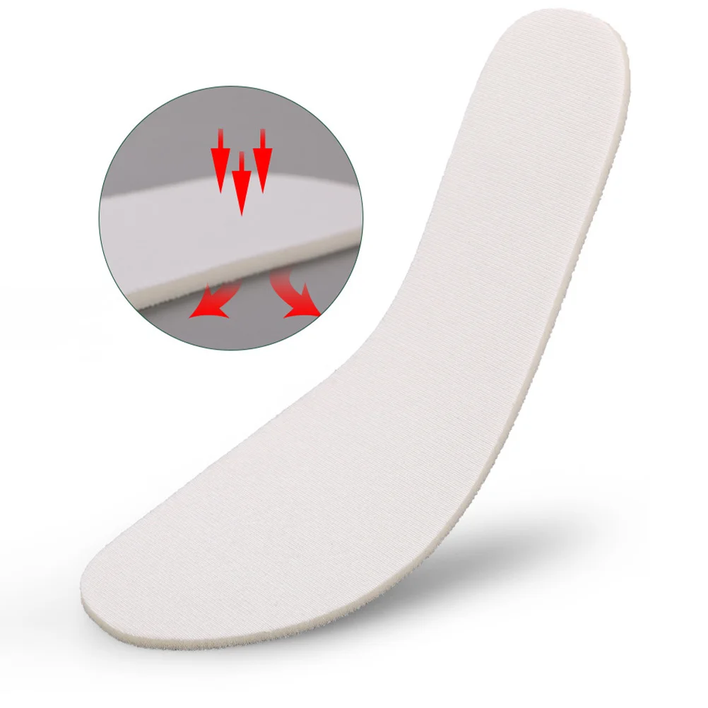 

5Pairs Premium Breathable Perspiration Absorption Insoles for Sports Boots Casual Work Shoes White 45-46