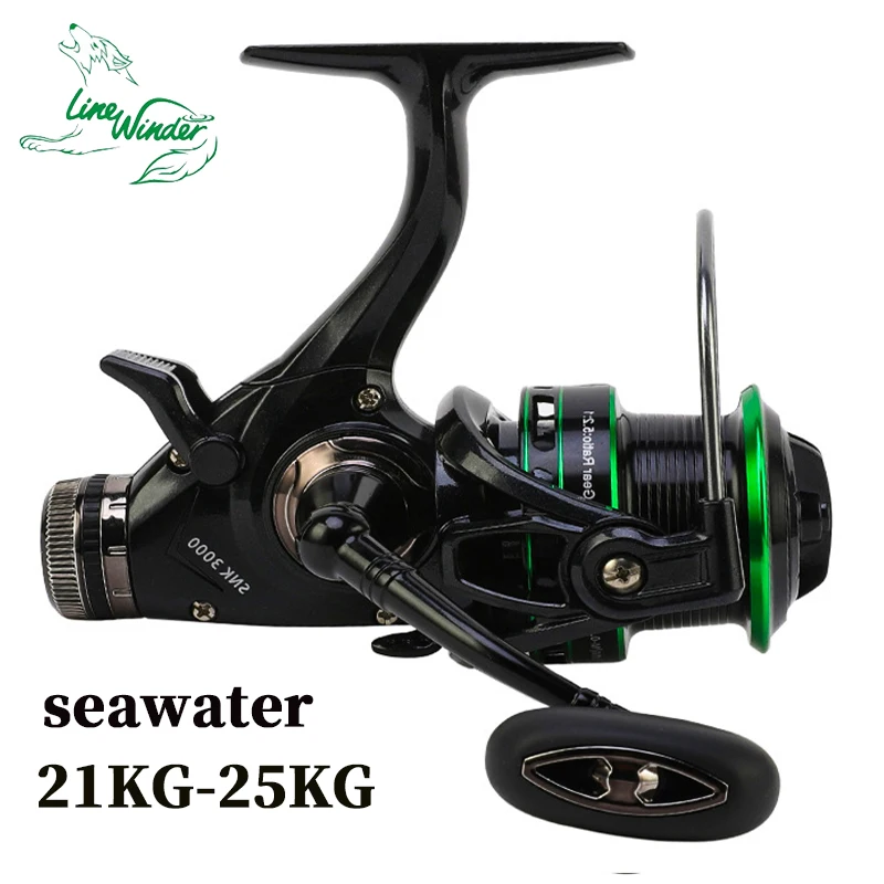 

Dual brake system seawater fishing reel rotation SNK3000-6000 maximum resistance 25KG waterproof reel LIND WINDER