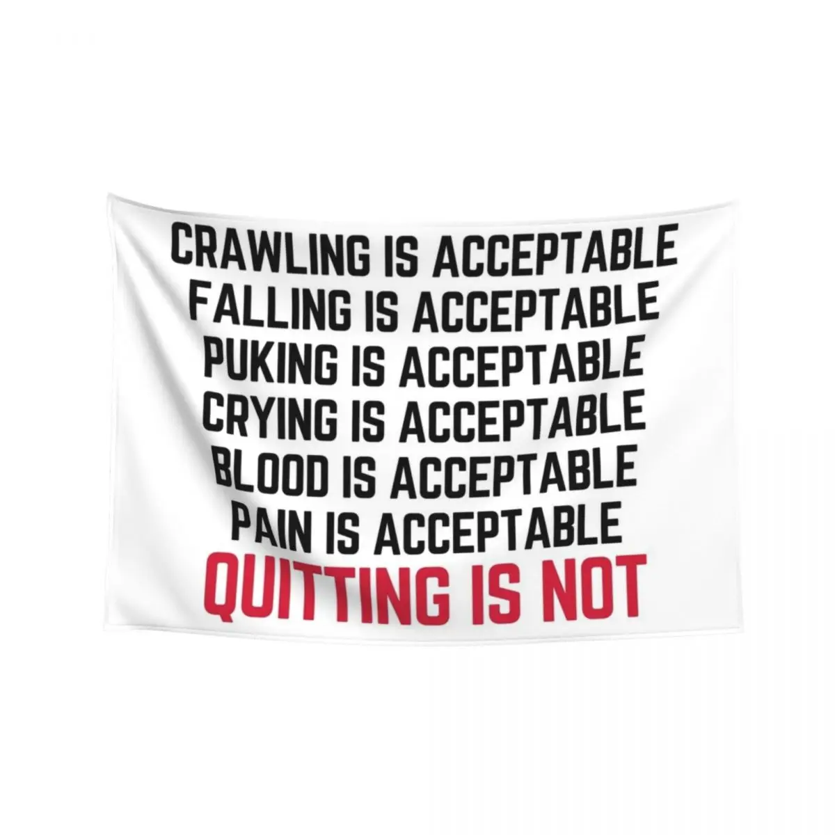 

Crawling Is Acceptable Gym Quote Tapestry Bedrooms Decorations Outdoor Decor Aesthetics For Room Tapestry