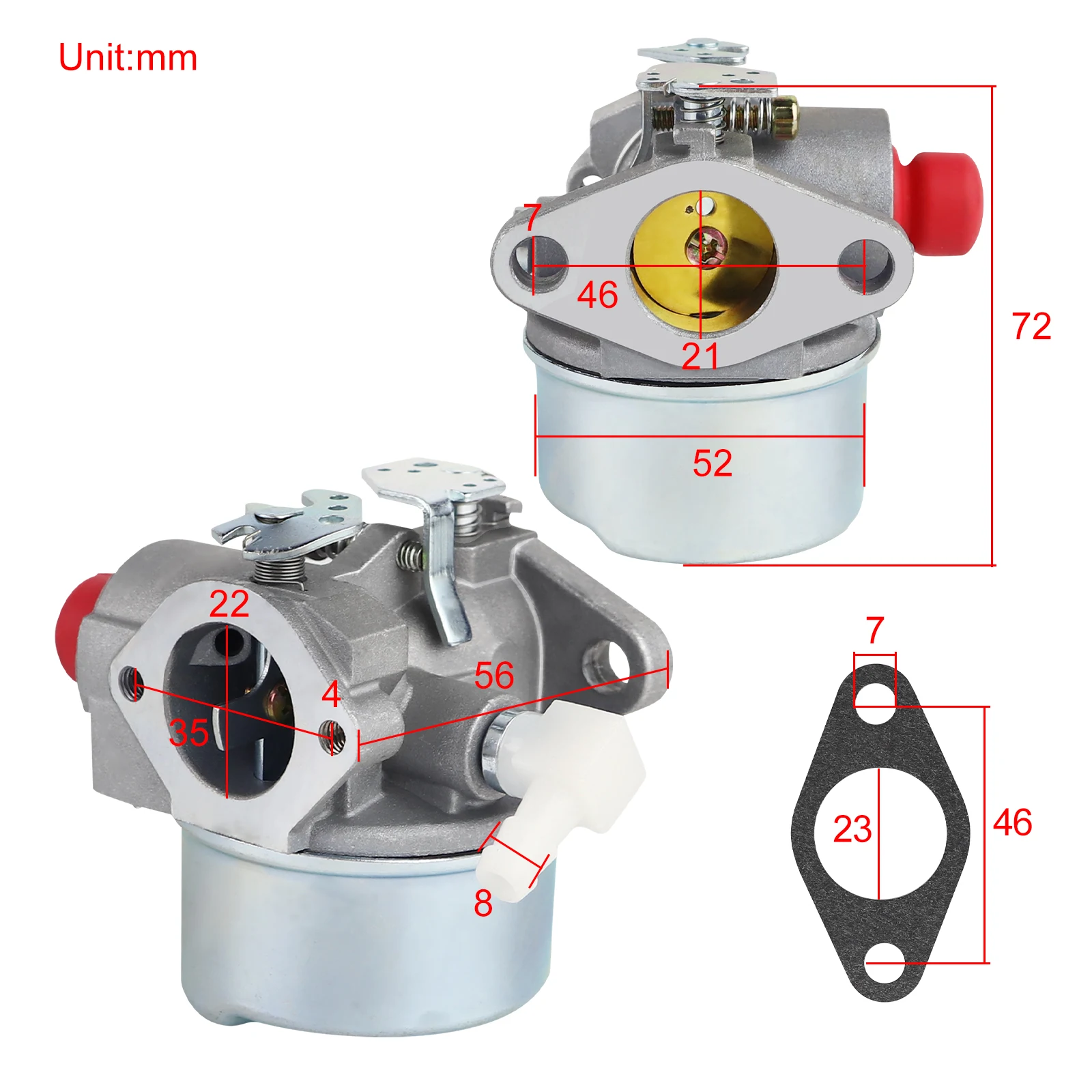 Vergaser für Tecumseh 640278 640278a 640149 640214 Lev115 Lev120 30-33 Rasenmäher Vergaser – Detail 2