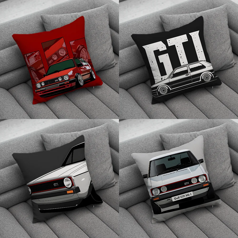 

G-Golf G-GTI Car Pillow Case Soft Cushion Cases for Farmhouse Sofa Decor Home Decorations and Protector