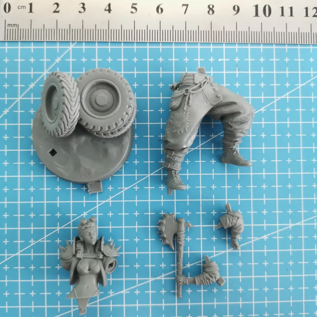 

Масштаб 1/24, фигурка из смолы, жестокая девочка-бандит, сборная модель, комплект в разобранном и неокрашенной 3D-печать, игрушка «сделай сам»