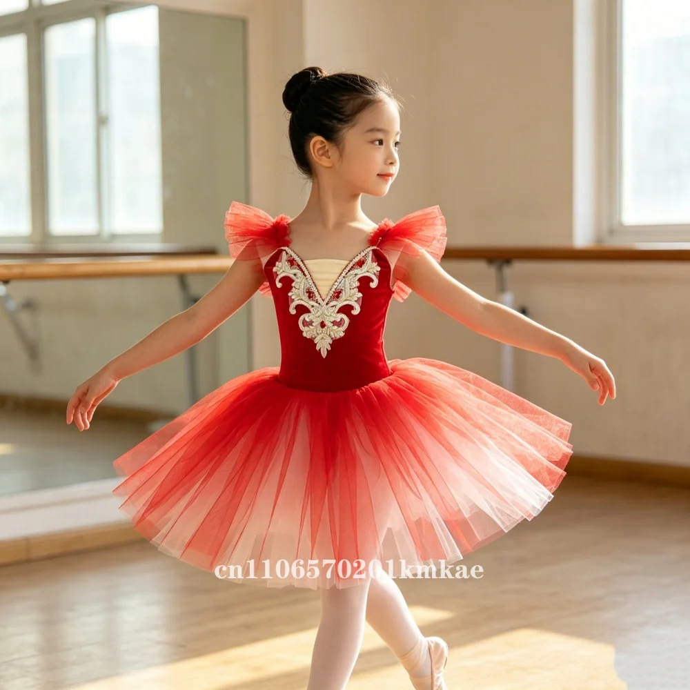 Children's Ballet Skirt Girls Dance Skirt Children's Program Collective Performance Costumes Dance Performance Costumes