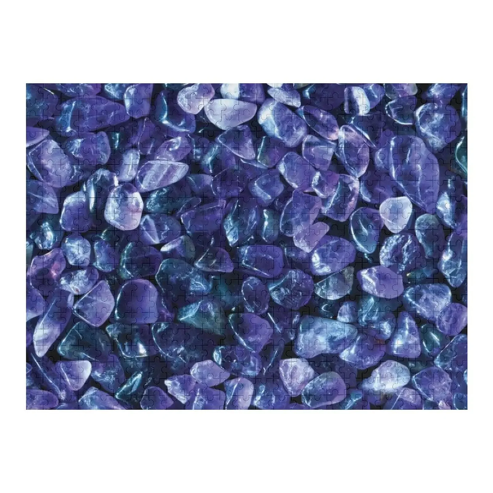 

Amethyst Purple stones Jigsaw Puzzle Personalized Baby Object Photo Puzzle