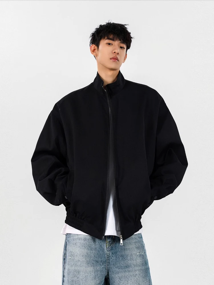 

White Cleanfit Pilot Jaet Men's ort Baseball Sle Spring Autumn Faionable Casual Loose Fit Anti-Wind Polyester