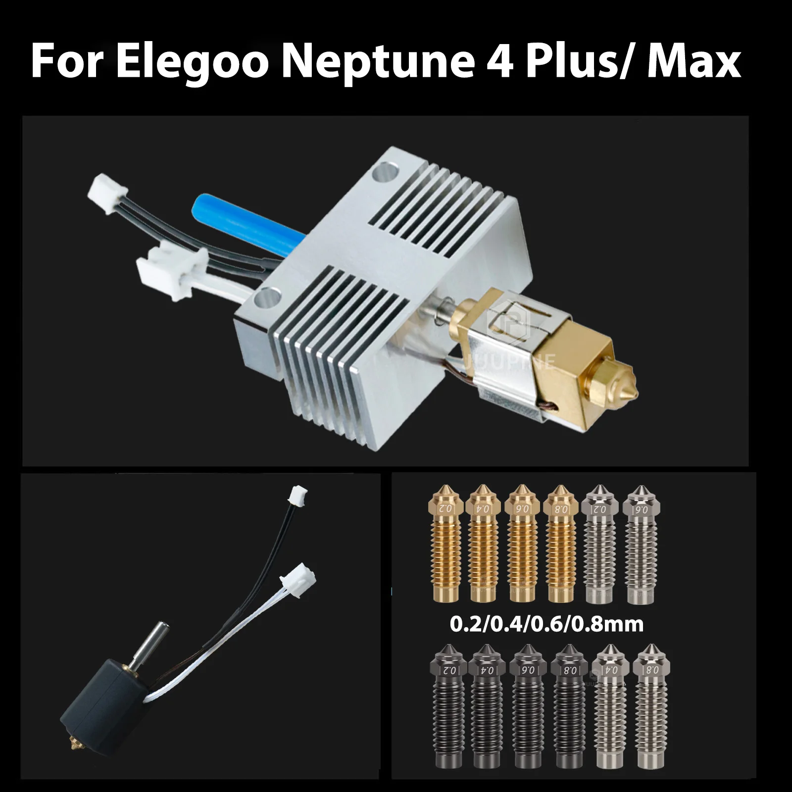 For Elegoo Neptune 4 Plus Hotend 20v 60w Fully Assemble All-Metal Hotend For Elegoo Neptune 4 Max Hotend 3D Printer Accessories