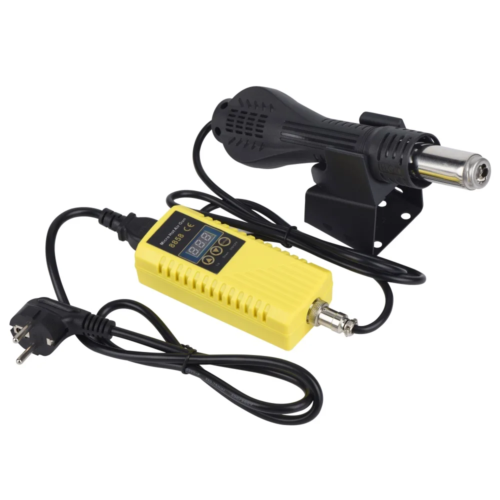 JCD-Hot Air Gun 8858 Estação de solda de micro retrabalho Secador de cabelo digital LCD 220V Pistola de calor 750W Ferramentas de reparo de soldagem