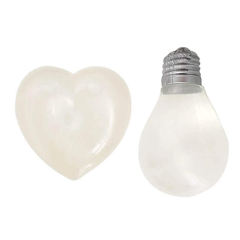 

Hand Squeeze Heart Bulb Toy for Office Decompressing Soft AntiStress Mochi Toy Anxiety Reliever Kids Rewards 2PCS