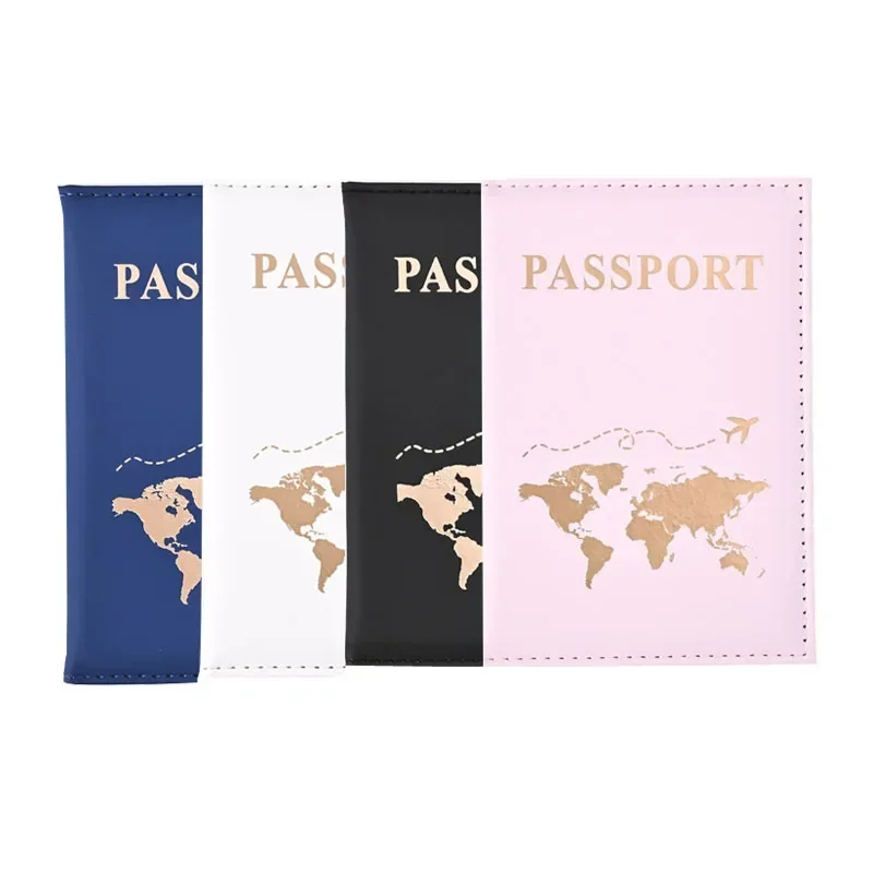 Simple New Passport Cover Case Fashion Credit Card Holder Wallet Pouch Women Men Travel Wedding Passport Covers Holder