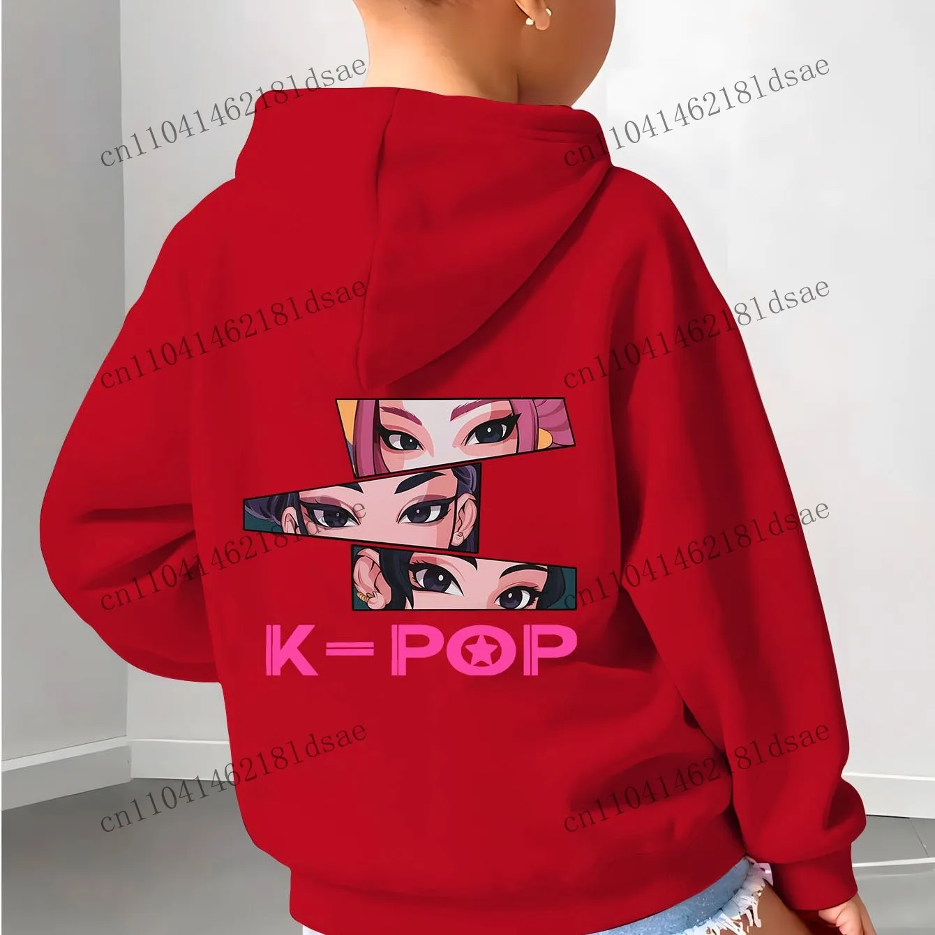 الفتيات أنيمي Kpop شيطان هنتر الكرتون الفتيات مقنعين البلوز الدافئة الأطفال موجة موضة بلايز عادية ملابس كاجوال البوليستر