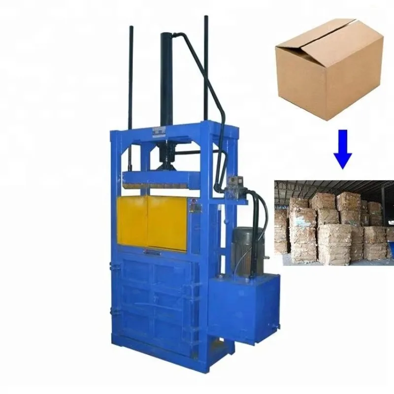 Vertical Hydraulic Cardboard Baler Waste Carton Paper Box Recycling Press Machine Customized