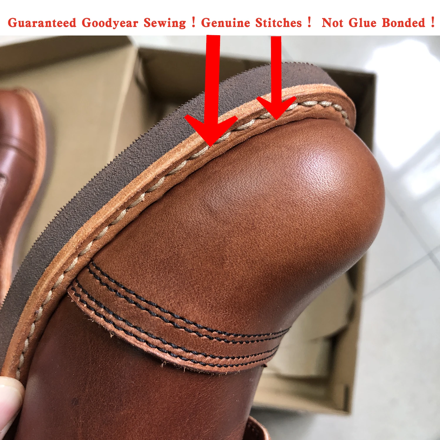 Bottes de moto durables en cuir véritable pour hommes, soudées par goodgood, style Punk, Vintage, huile, chaussures à mi-coupe en cuir de vache, 8111