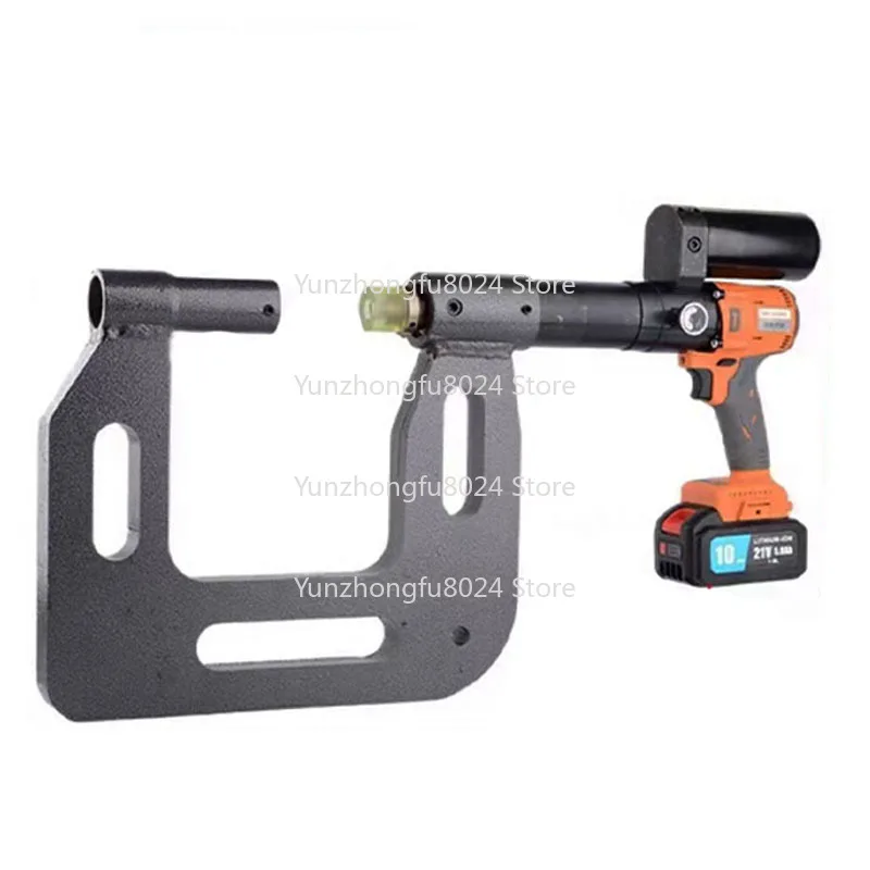 Portable Power Tool Battery Hydraulic Drilling Machine for Opening Hole on Steel Angle Iron Aluminum Bridge 220v Voltage