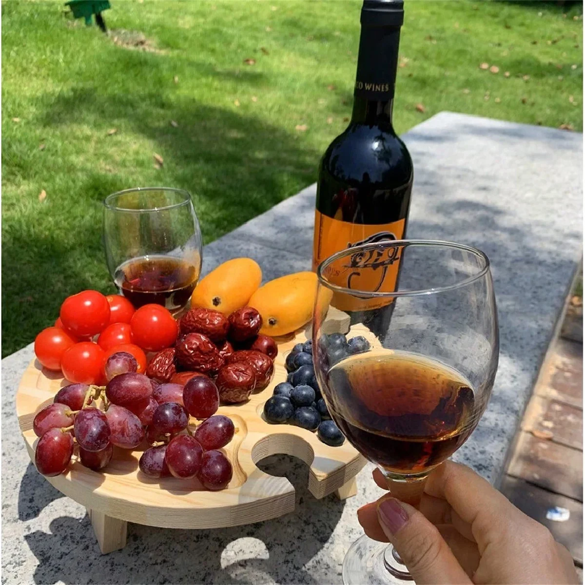 ไม้พับโต๊ะปิกนิกกลางแจ้งแบบพกพ - Kids Outdoor Wooden Table บทวิจารณ์และราคา