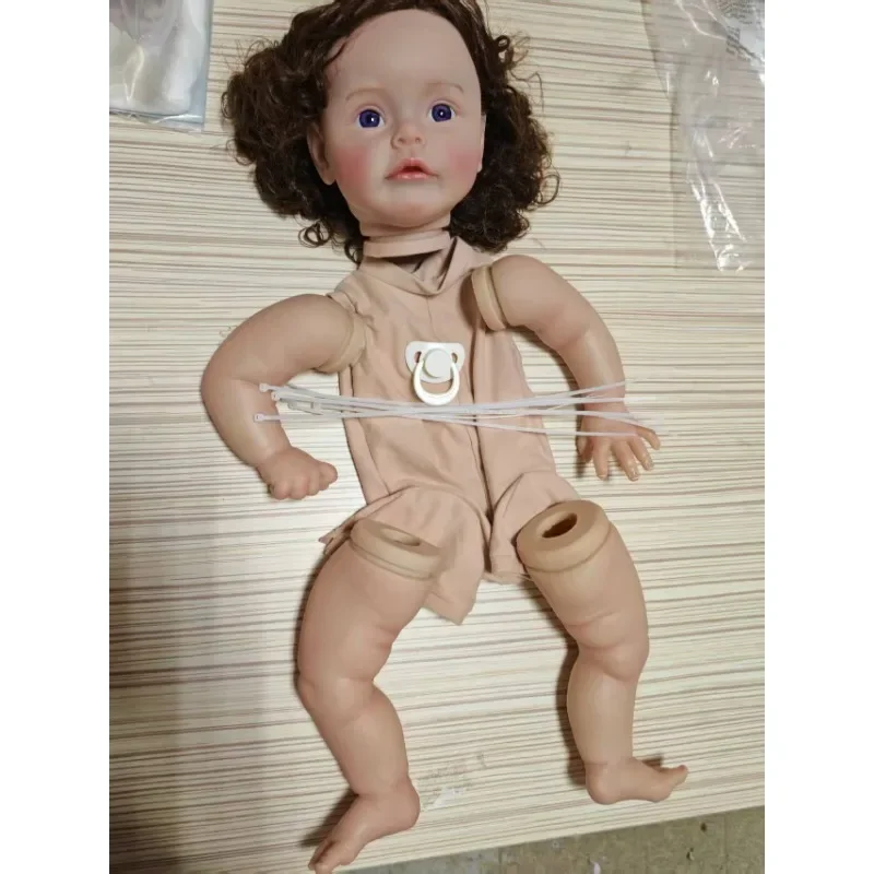 طقم دمية تولد من جديد 60 سم أجزاء دمية غير مكتملة مطلية بالفعل مع جسم من القماش