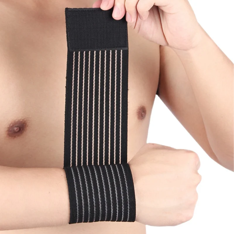 1PCS Sports Fitness Bracers Elastic Bandage Hand Wrist Strap Wrap Sport Wristband Adjustable Stretchy Wrist Protector
