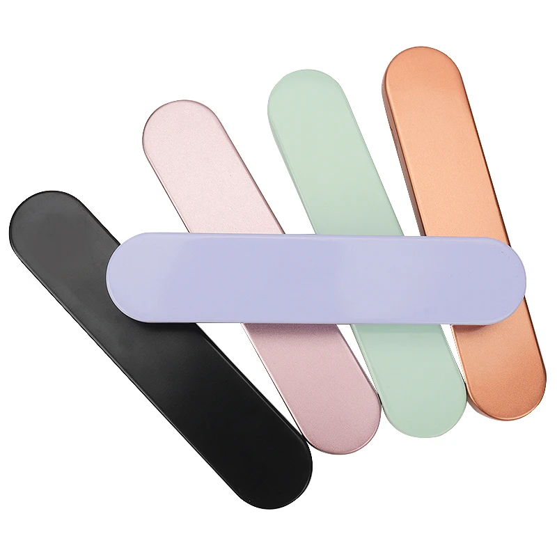 2 Slots Tinplate Tweezers Storage Box Eyelashes Extension Beauty Eyelash Grafting Tweezers Protection Box Flip-top Makeup Tools