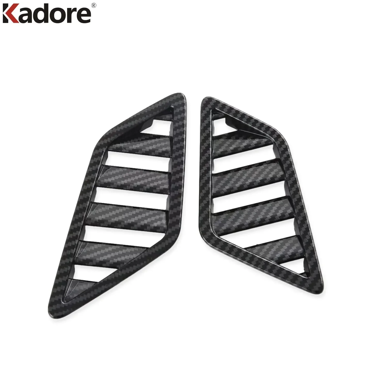 لميتسوبيشي أوتلاندر 2022 2023 2024 2025 ألياف الكربون الجانب الأمامي غطاء فتحة التهوية منفذ لوحة الإطار الكسوة الملحقات الداخلية #5