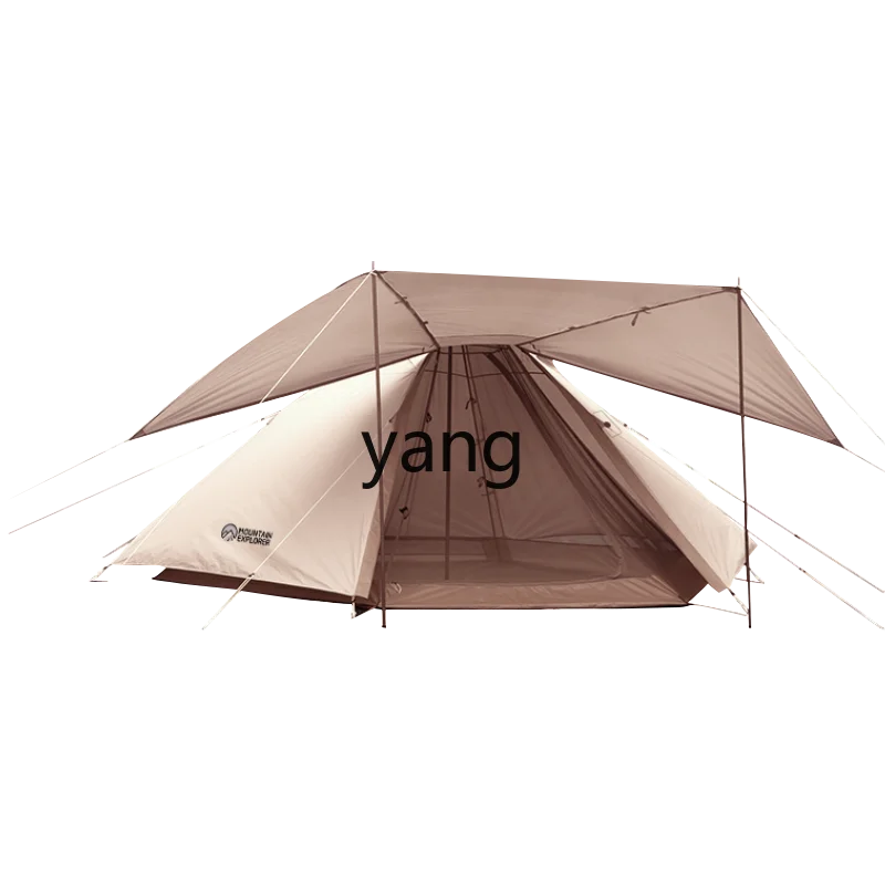 Yjq Outdoor Tent Canopy Pyramid Sun Protection Outdoor Camping Tent Storage Large Space Camping Equipment