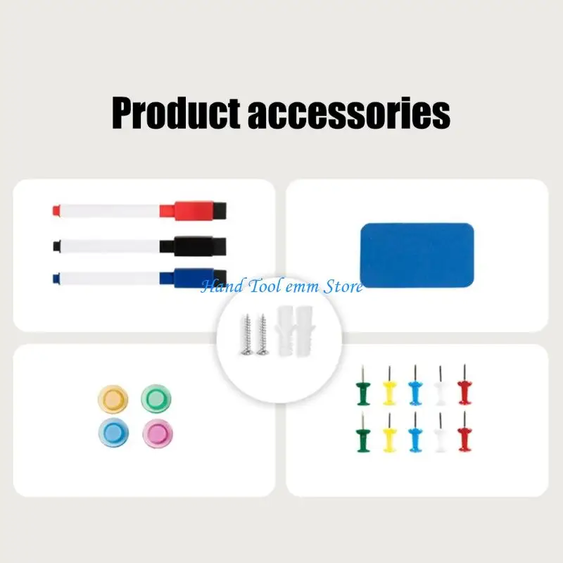 

H37F Planning Board Cork Pinboard And Erasable Aluminum Framed For Wall Mounting