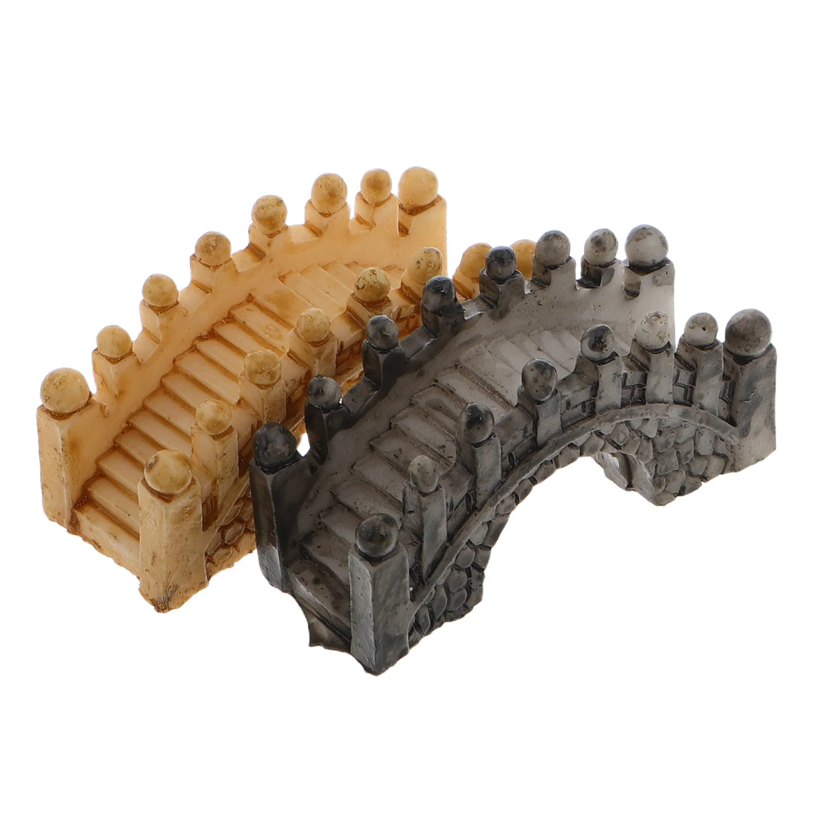 

2Pcs Arch Bridge Resin Ornament for DIY Miniature Garden Decor Terrarium Succulent Pot Landscape Decoration Shelf Bedroom Study