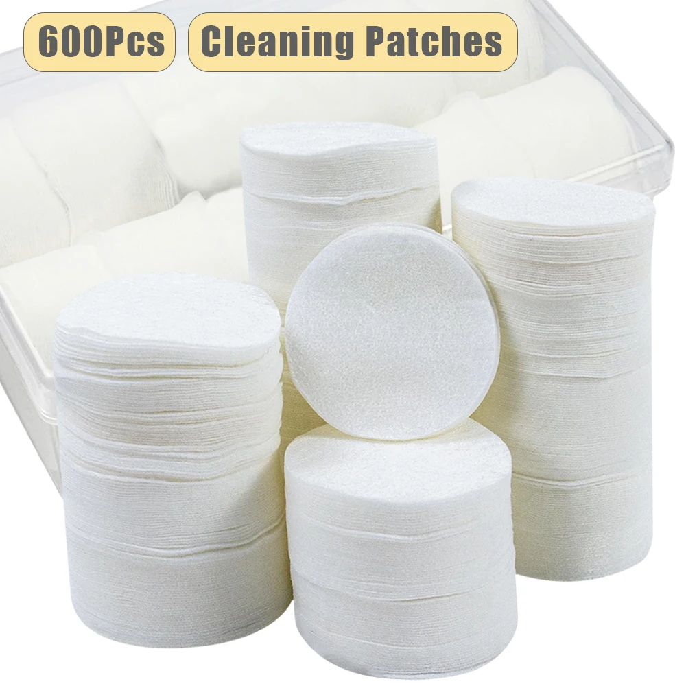 

600 шт. патчи для чистки пистолета, 6 см, безворсовые круглые подушечки для чистки пистолета для .22/ .30/ .308/ .380/ .357/ .45Cal Bore Cleaning Cloth