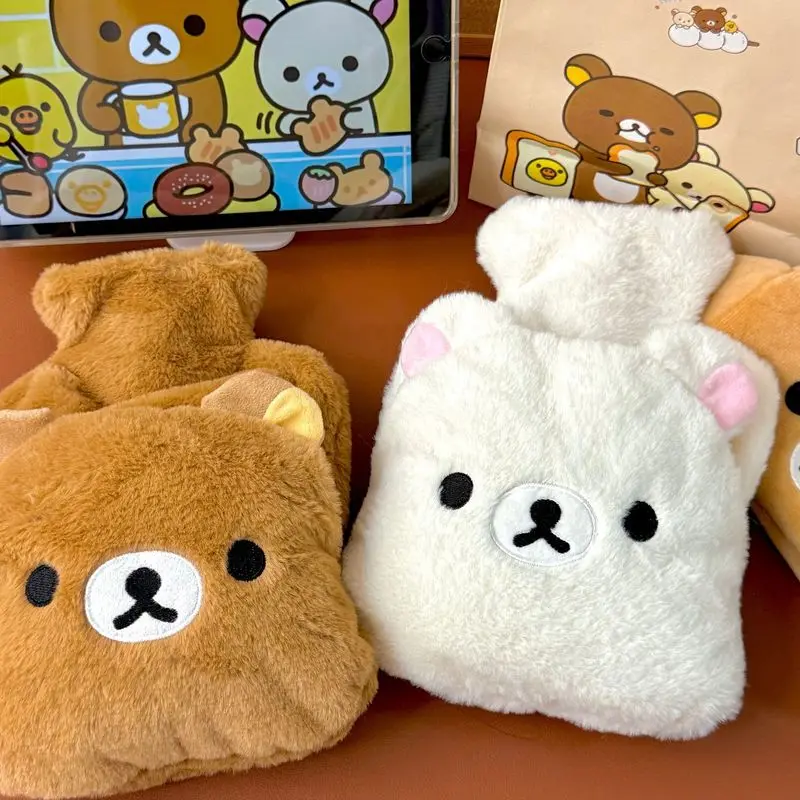 

New Cute Thickened Bear Soft Toy Hot Water Bottle Hand Insertable Winter Warmth Therapy Student Cartoon Bear Brother Sister