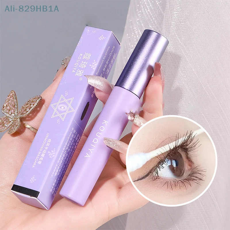 Silk Fiber Mascara Eyelashes Lengthening Mascara Waterproof Long Lasting Lash Black Quick Eyelashes Extension Eye Makeup