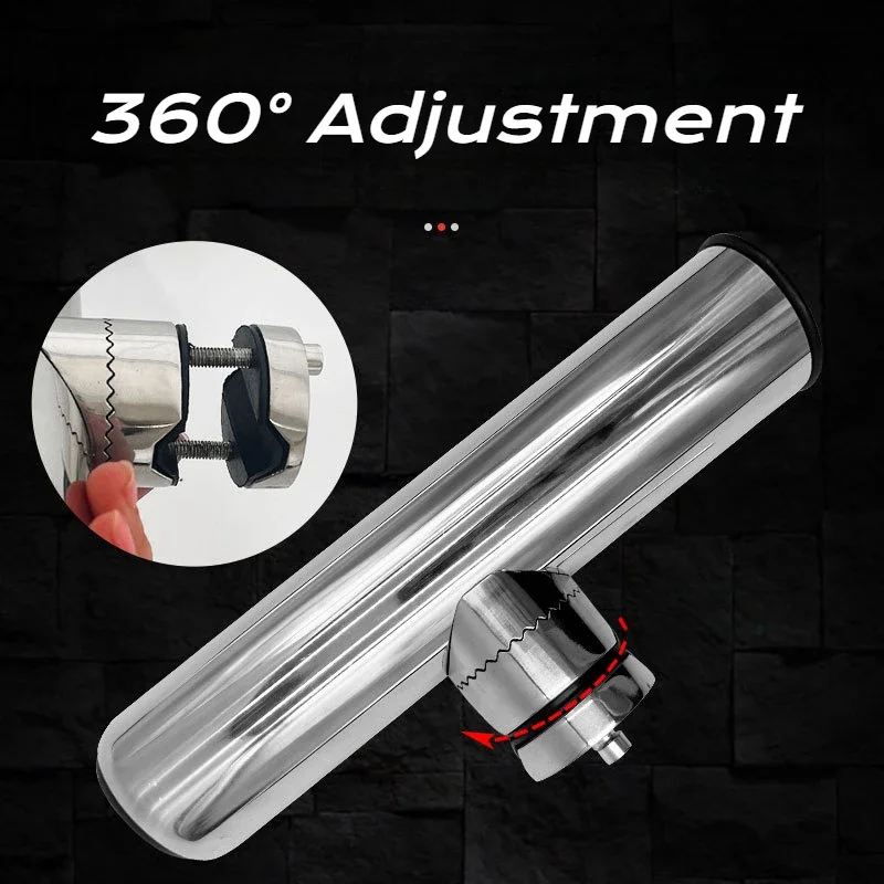 حامل صنارة صيد من الفولاذ المقاوم للصدأ ، أرفف صنارة الصيد ، حامل الأجهزة ، إكسسوارات الصيد ، لوازم الصيد ، 1 صي