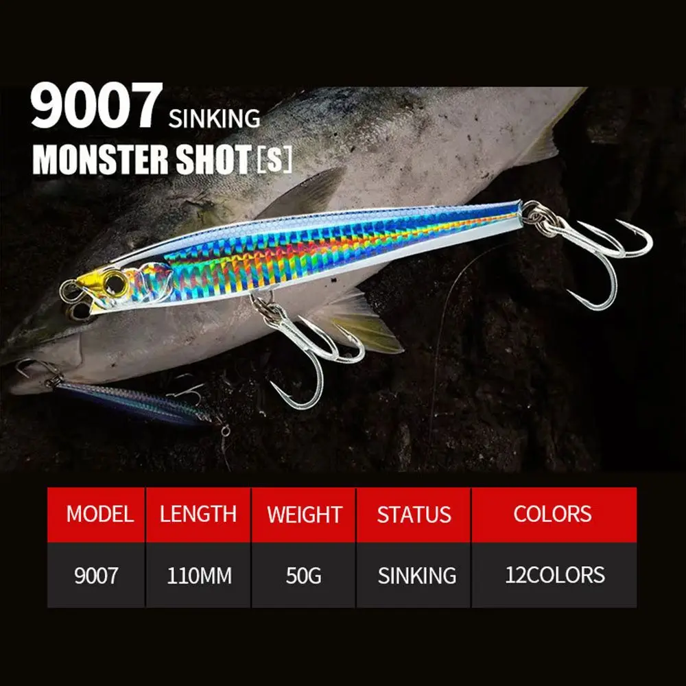 Multicolor Tackle Crankbaits Winter Fishing Fish Hooks Sinking Pencil Sinking Minnow Baits Minnow Lures