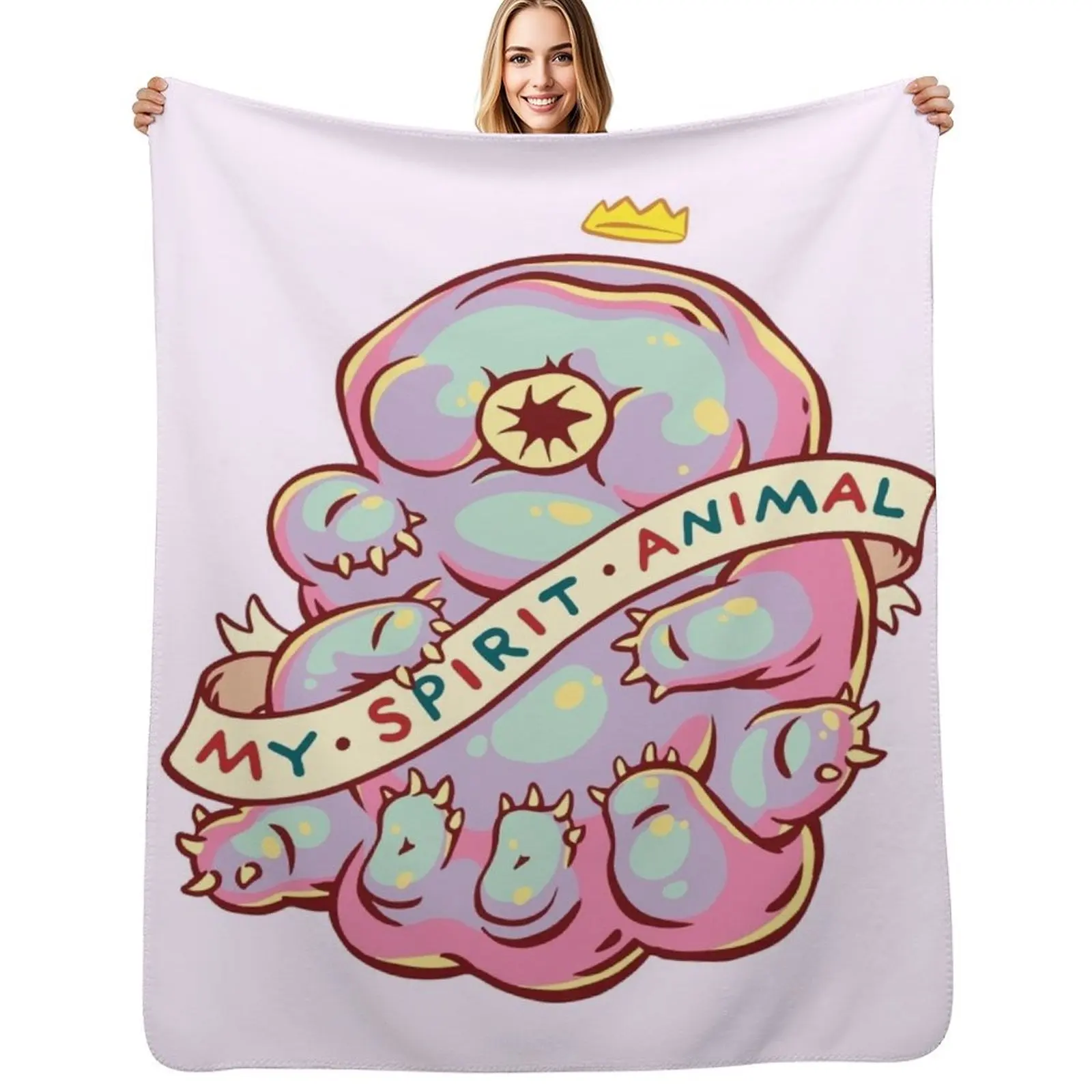 

Tardigrade / My Spirit Animal Throw Blanket Soft Warm Blanket Gift for Grandparents