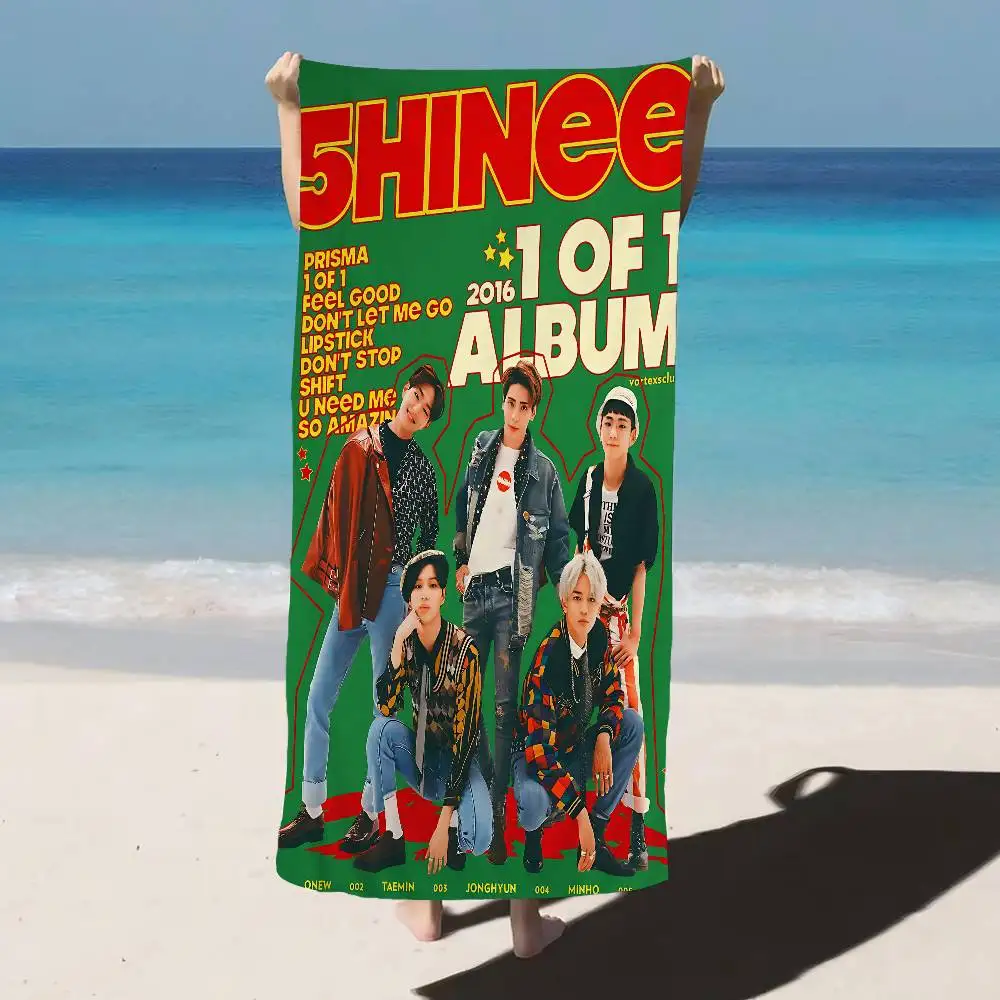 S-SHINeeS Kpop Band Microfiber Beach Towel Absorbent Quick dry Soft Yoga Swimming Resort Mountain Climbing Towel