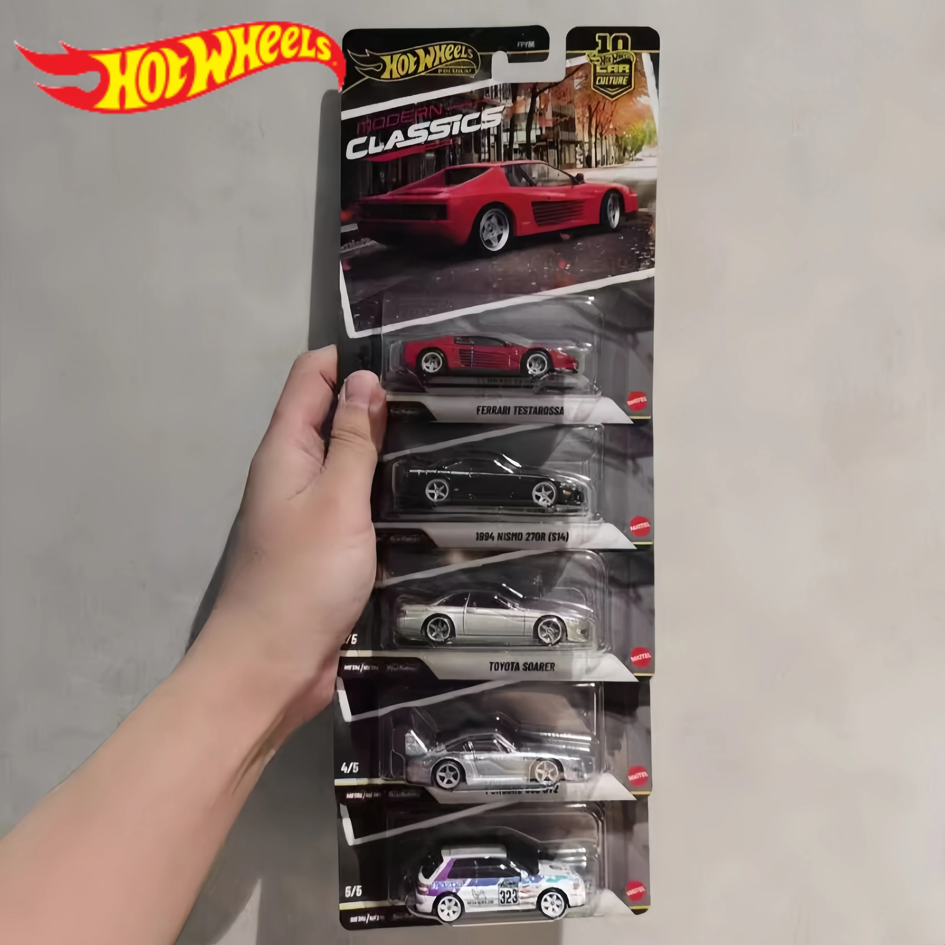 

2026 Hot Wheels Premium FPY86-S Car Model,Ferrari Testarossa Porsche 993 GT2 Mazda,1:64 Diecast Collector's Gift Toys