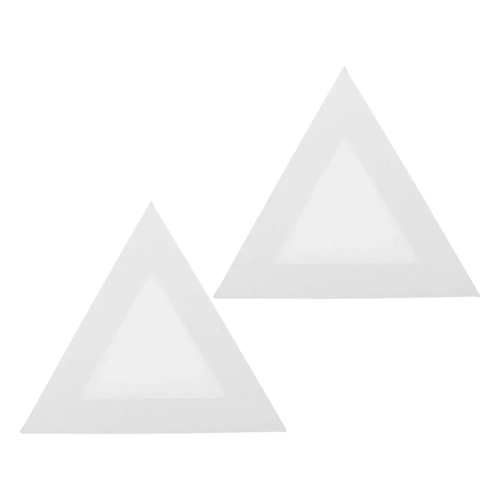 

2Pcs Triangle Stretched Canvas Boards Unique Shape Oil Acrylic Painting Supplies Artist Canvas Panels for Creative Art