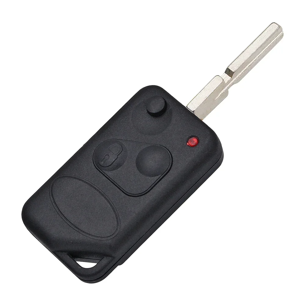 Flip Remote Key Shell Case Fob 2 Buttons for Land Rover Range  1996 1997 1998 1999 2000 2001 HU109 uncut blade