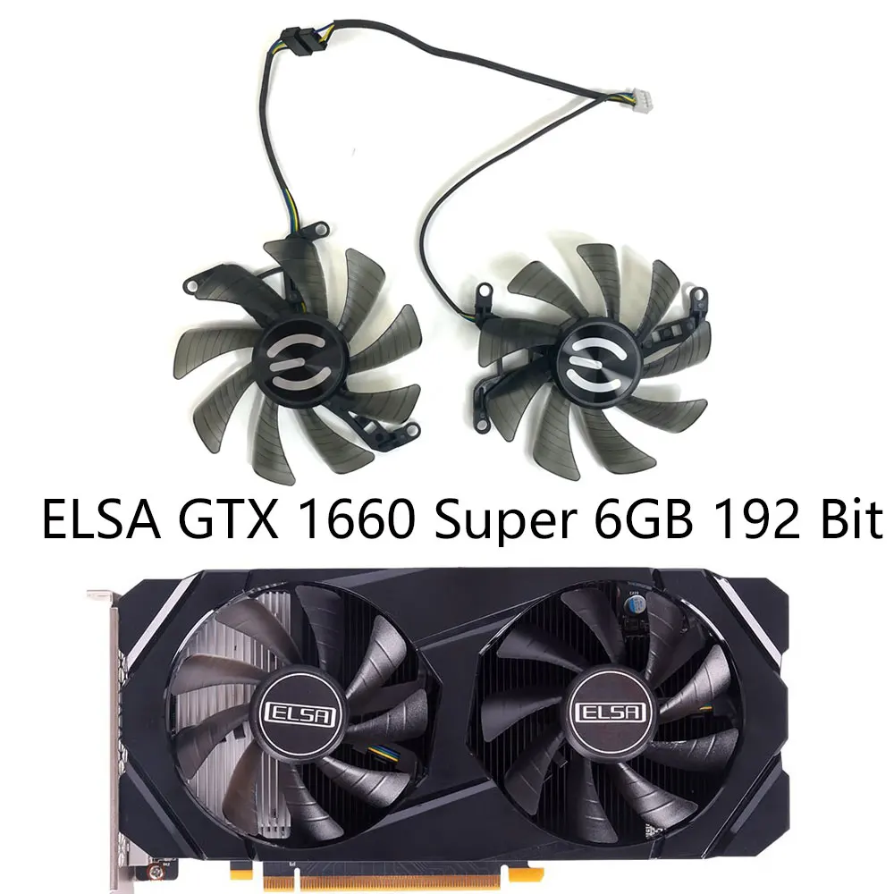 

2Pcs/Set, FY09015M12LPUA,VGA GPU Cooler Fan,For ELSA GTX 1660 Super 6GB 192Bit,Video Cards Fan,For SJS GTX1660S Super 6G