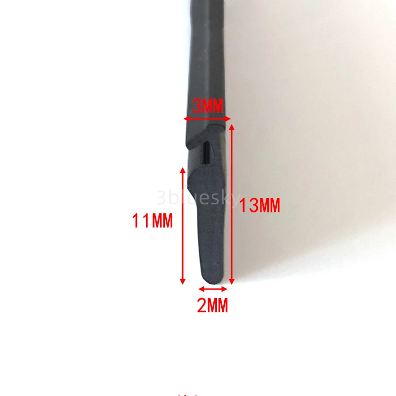 

Резиновая T-образная лента, стеклянная металлическая деревянная кромка, оболочка, автомобильные уплотнения, крышка кабеля, солнечные фотогальванические панели, уплотнительная лента 3x13 мм, Черная