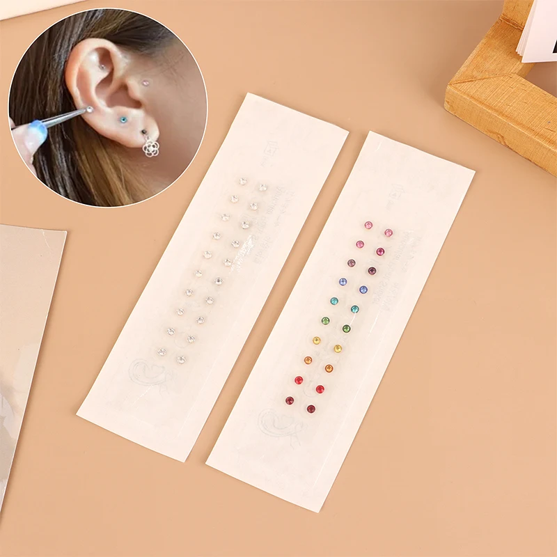 20pcs Ear Care Seeds Acupuncture Auricular Disposable Ear Stickers Massage Therapy Needle Patch Auricular Auriculotherapy